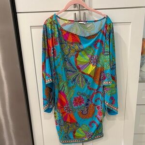 Trina Turk Multicolor Floral Tunic